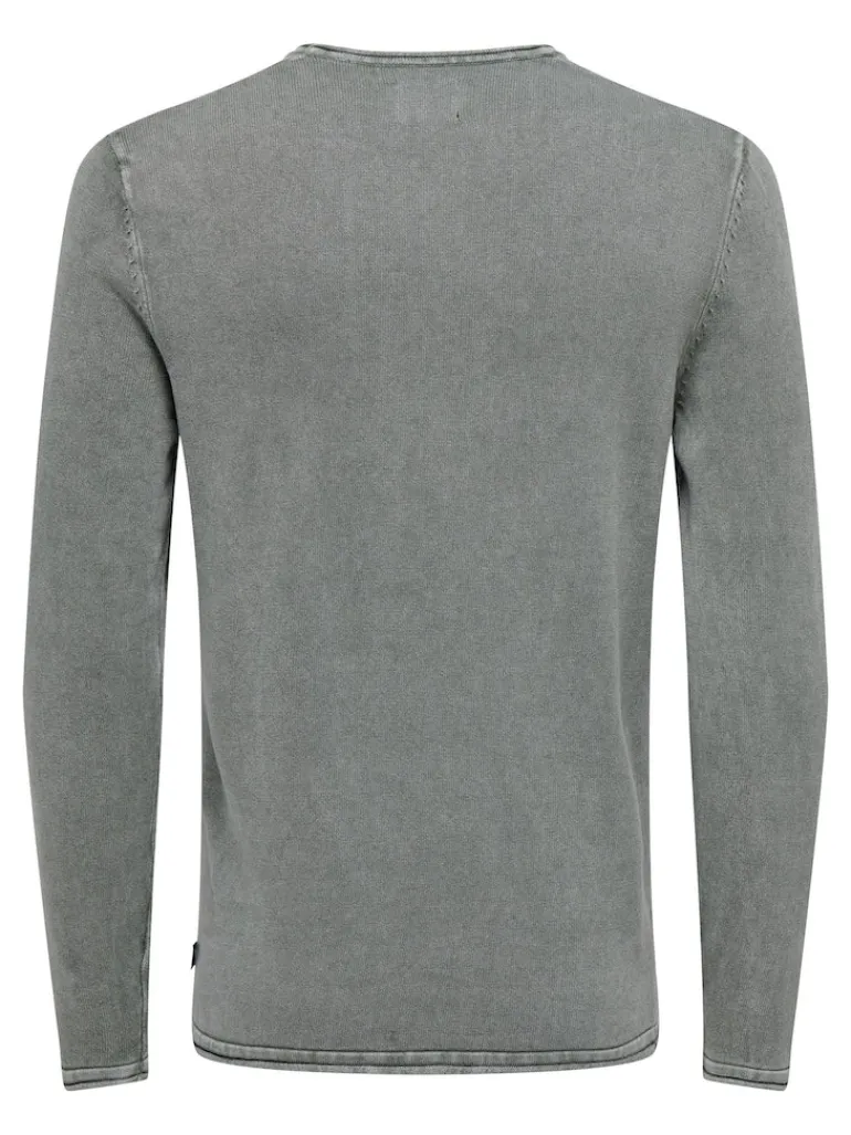 ONSGARSON 12 WASH CREW KNIT castor gray