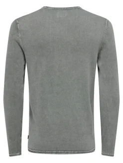ONSGARSON 12 WASH CREW KNIT castor gray