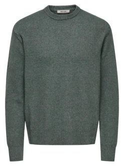 ONSJAMES RLX CREW KNIT NOOS castor gray