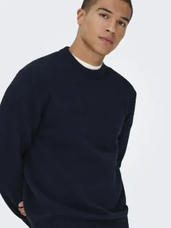 ONSJAMES RLX CREW KNIT NOOS dark sapphire