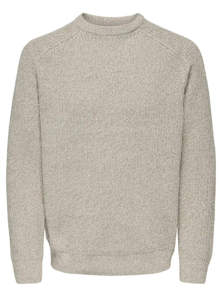 ONSJOIN RLX LS RAGLAN KNIT silver lining