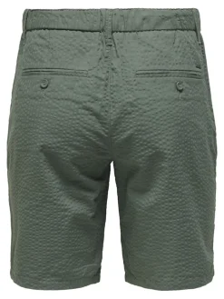 ONSLEO LIFE 0009 SEERSUCKER SHORTS NOOS castor gray