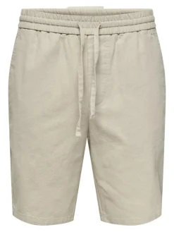 ONSLINUS 0007 COT LIN SHORTS NOOS silver lining