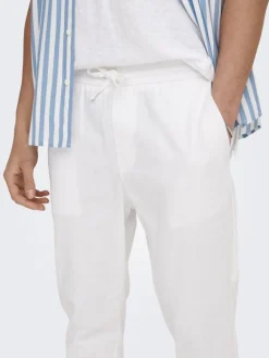 ONSLINUS CROP 0007 COT LIN PNT NOOS bright white