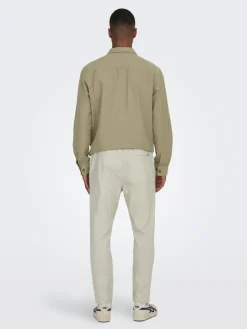 ONSLINUS CROP 0007 COT LIN PNT NOOS silver lining