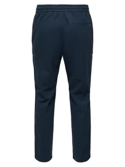 ONSLINUS CROP 0007 COT LIN PNT NOOS dark navy