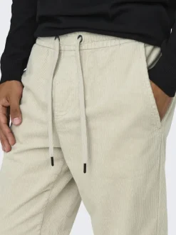 ONSLINUS TAP CORDUROY 0185 PANT NOOS silver lining