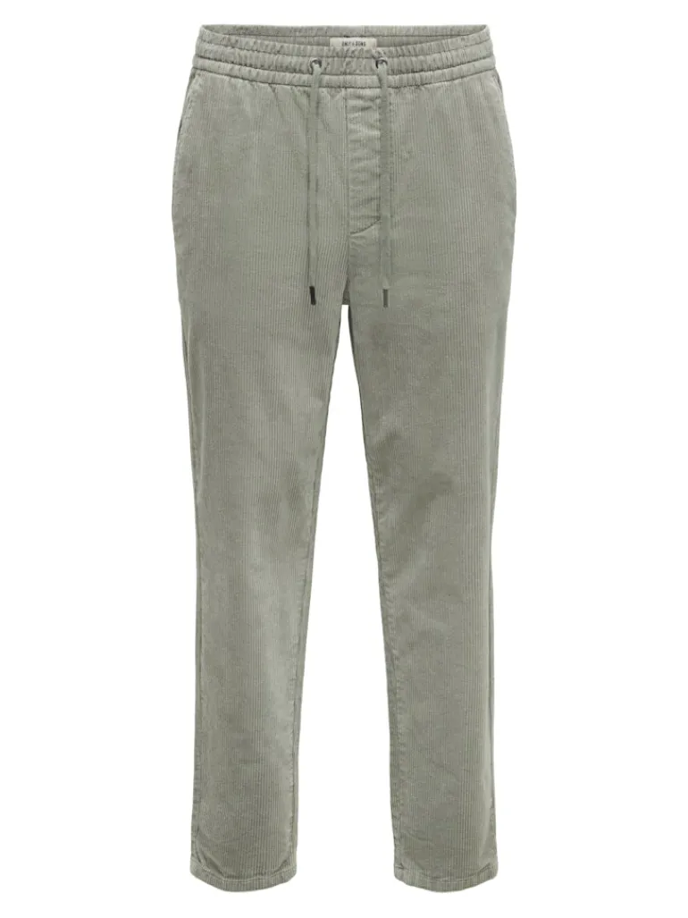 ONSLINUS TAP CORDUROY 0185 PANT NOOS castor gray