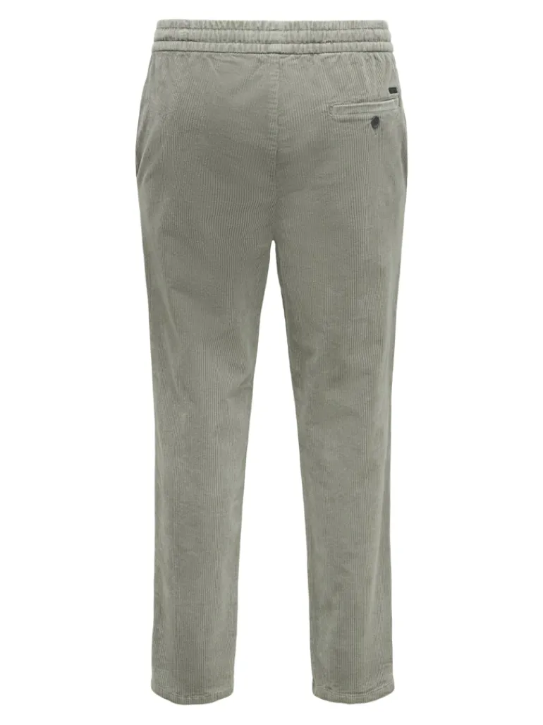 ONSLINUS TAP CORDUROY 0185 PANT NOOS castor gray