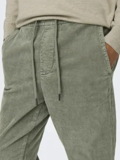 ONSLINUS TAP CORDUROY 0185 PANT NOOS castor gray