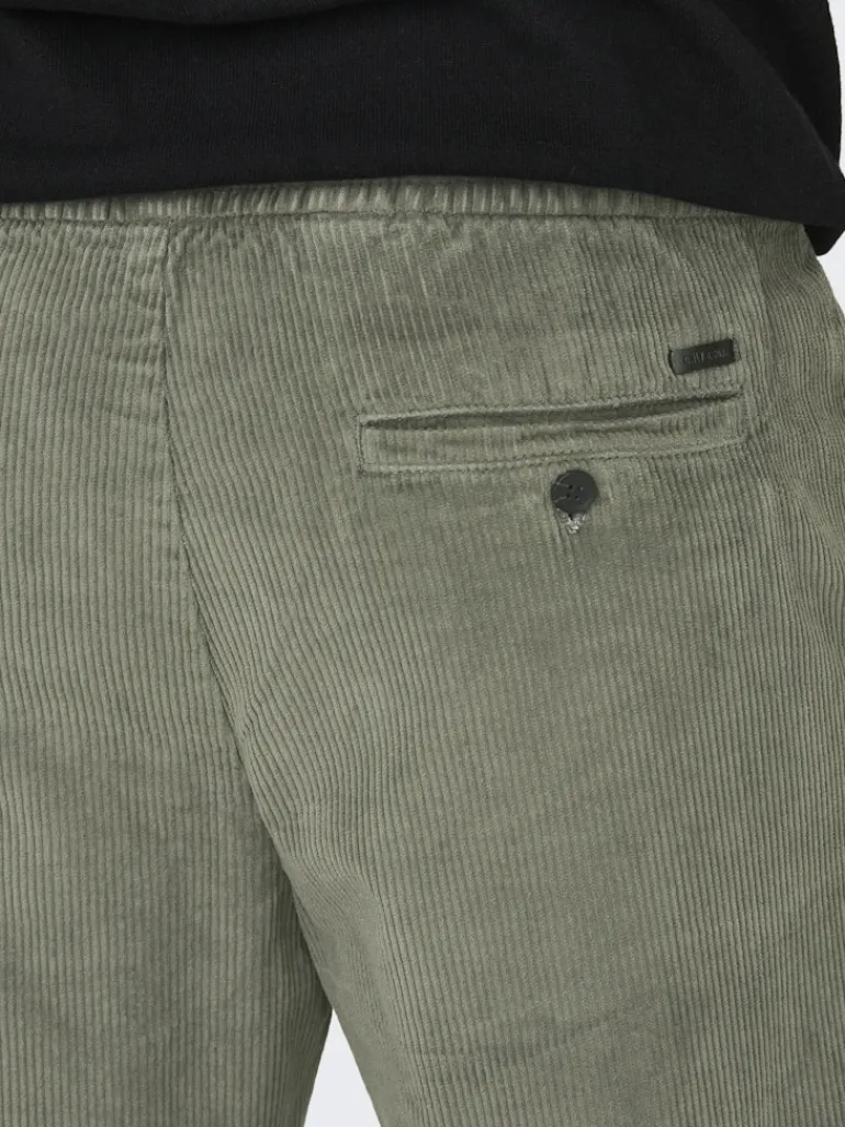 ONSLINUS TAP CORDUROY 0185 PANT NOOS castor gray