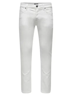 ONSLOOM LIFE SLIM TWILL 4452 PANT white