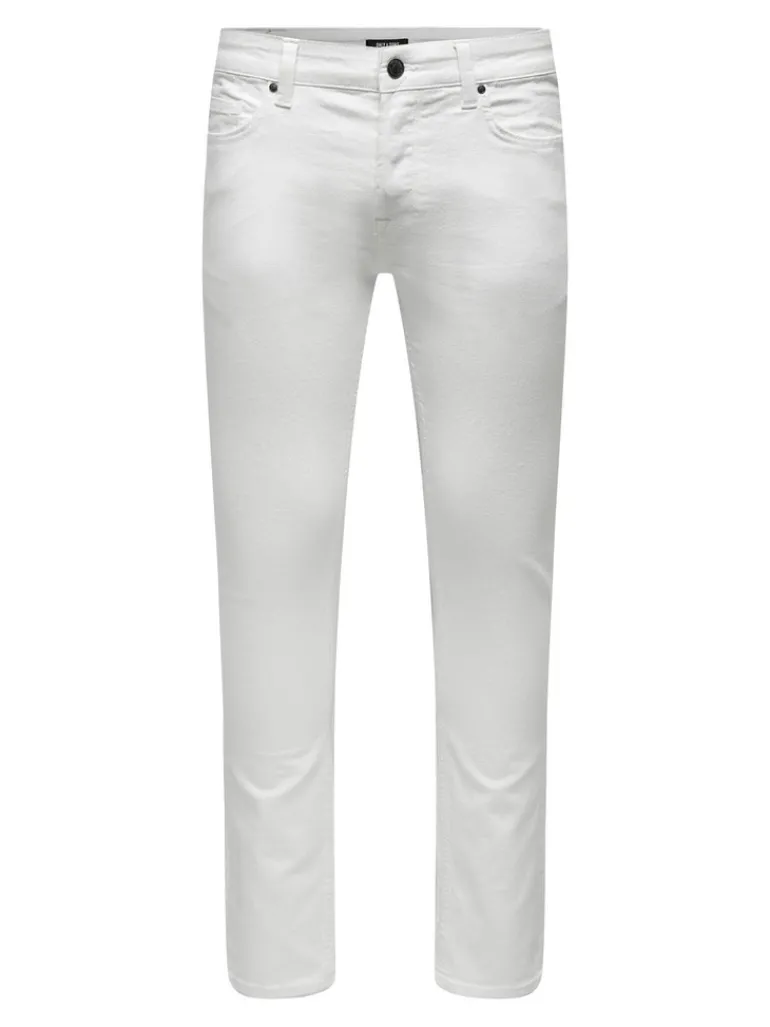 ONSLOOM LIFE SLIM TWILL 4452 PANT white