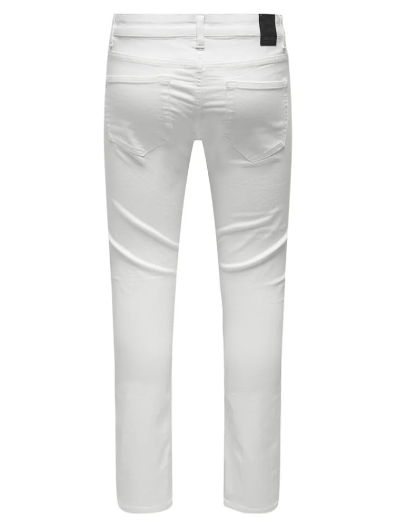 ONSLOOM LIFE SLIM TWILL 4452 PANT white