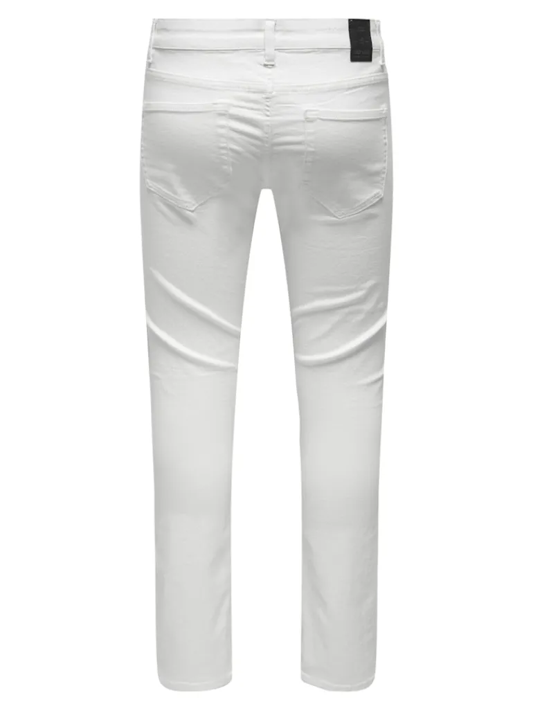 ONSLOOM LIFE SLIM TWILL 4452 PANT white