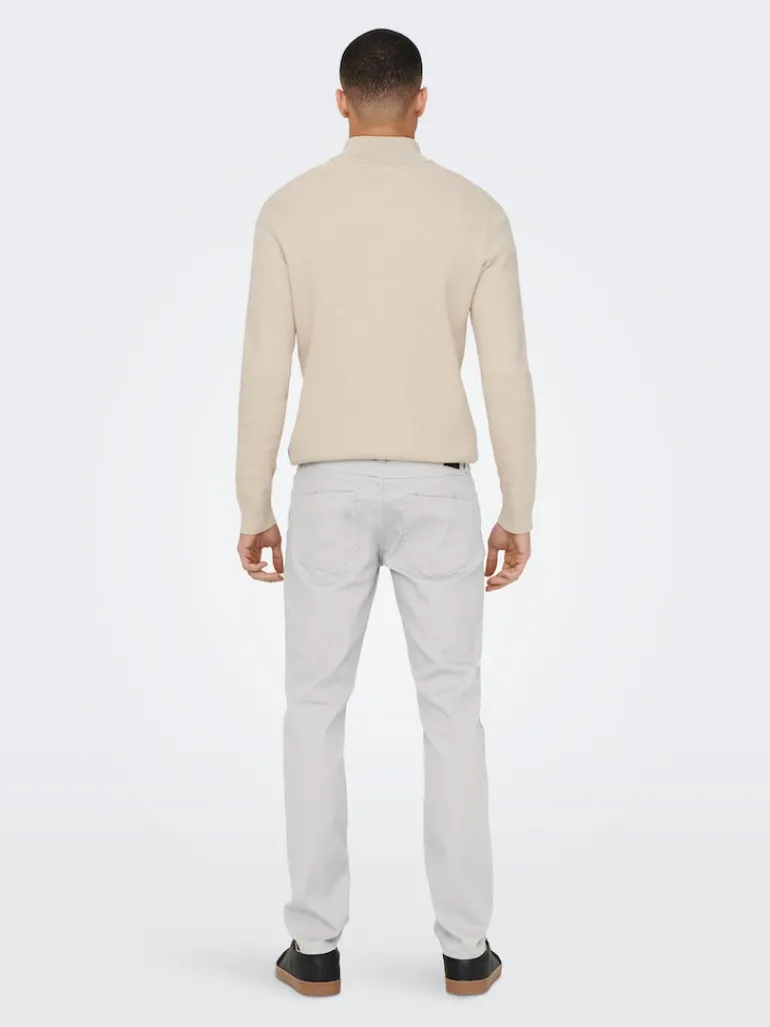 ONSLOOM LIFE SLIM TWILL 4452 PANT white