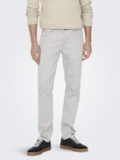 ONSLOOM LIFE SLIM TWILL 4452 PANT white