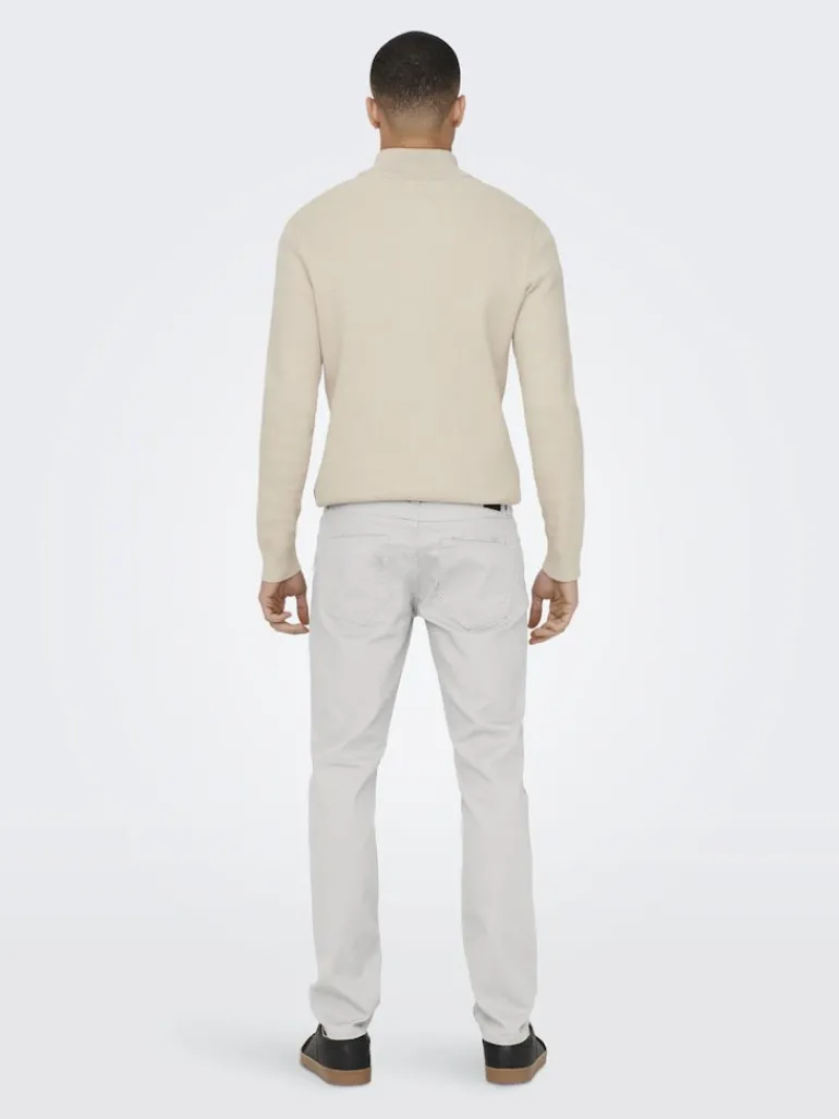 ONSLOOM LIFE SLIM TWILL 4452 PANT white