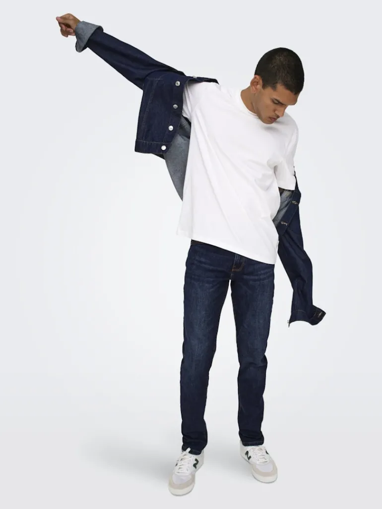 ONSLOOM SLIM DB 6749 MAT DNM NOOS dark blue denim