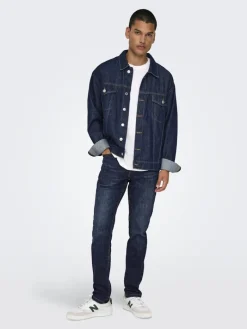 ONSLOOM SLIM DB 6749 MAT DNM NOOS dark blue denim