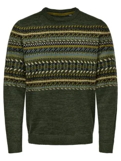 ONSLUDVIG 7 CHEST JAQ KNIT deep depths