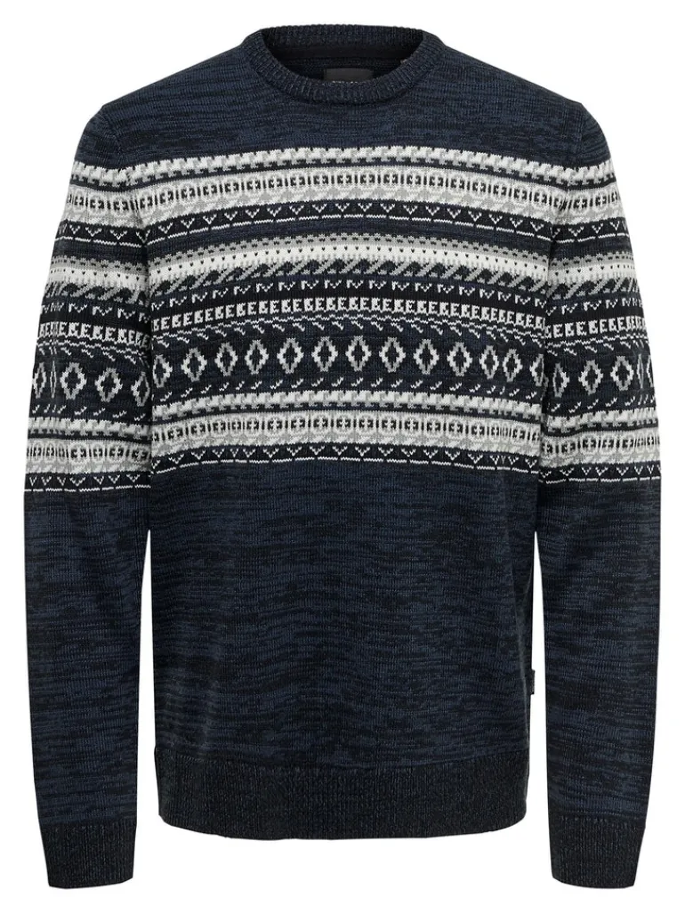 ONSLUDVIG 7 CHEST JAQ KNIT phantom
