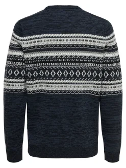 ONSLUDVIG 7 CHEST JAQ KNIT phantom