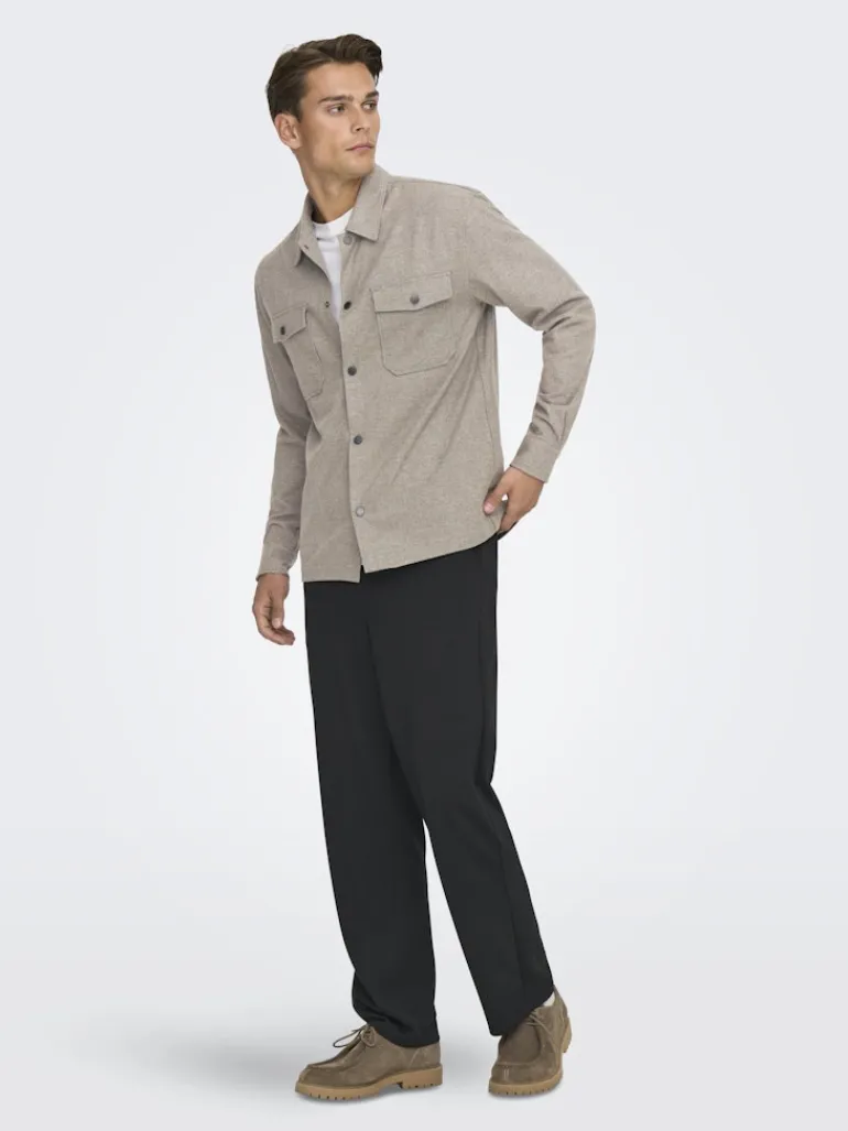 ONSMARK BRUSHED 0353 OVERSHIRT NOOS falcon