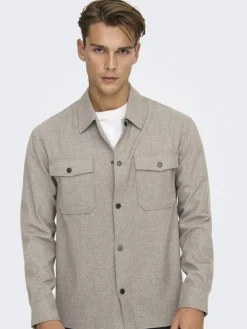 ONSMARK BRUSHED 0353 OVERSHIRT NOOS falcon