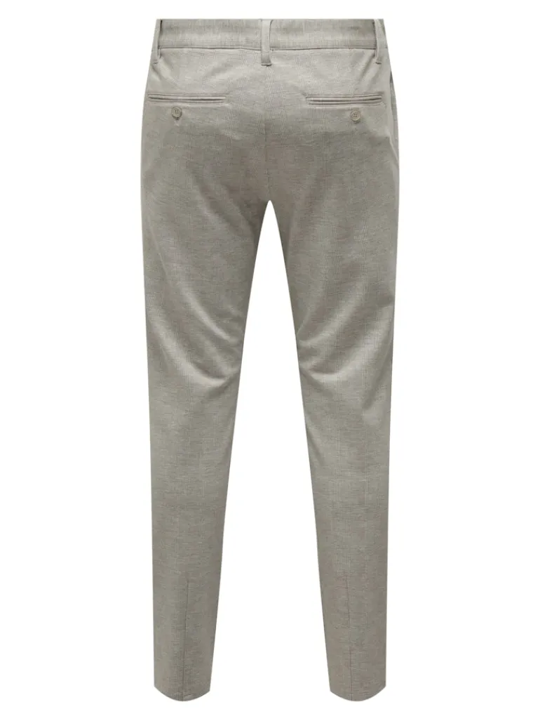 ONSMARK SLIM CHECK 020919 PANT NOOS chinchilla