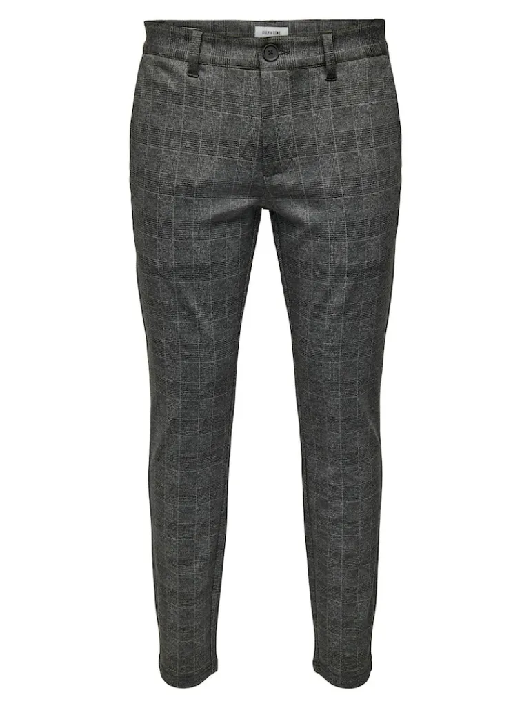 ONSMARK SLIM CHECK PANTS 9887 NOOS black
