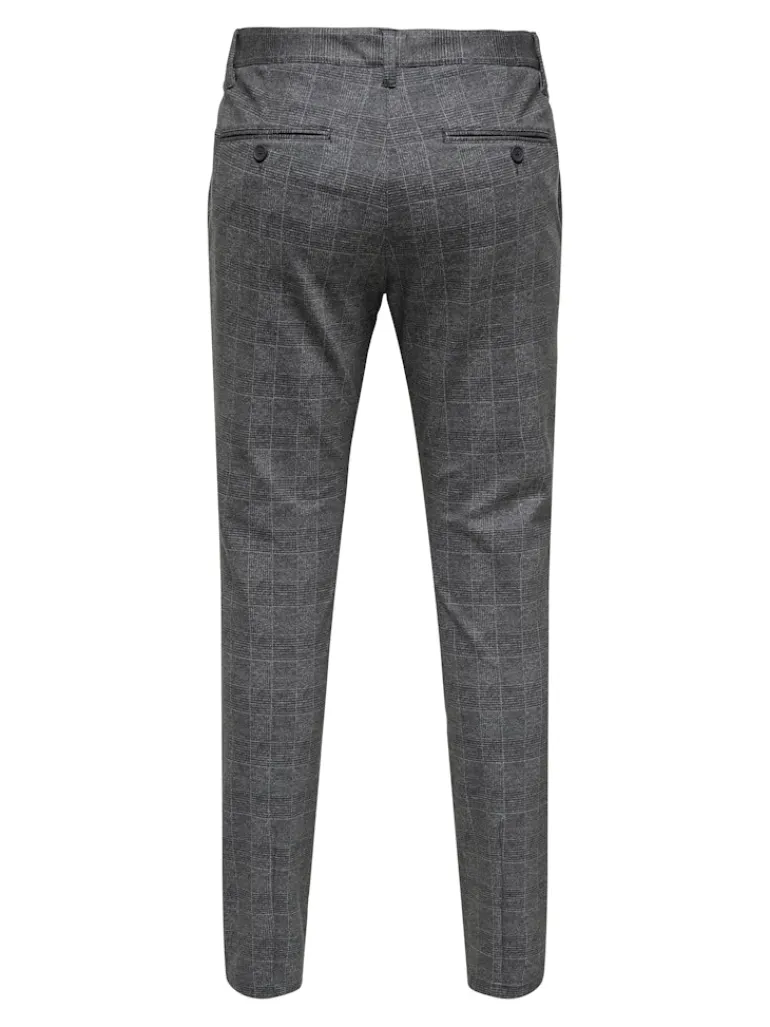 ONSMARK SLIM CHECK PANTS 9887 NOOS black