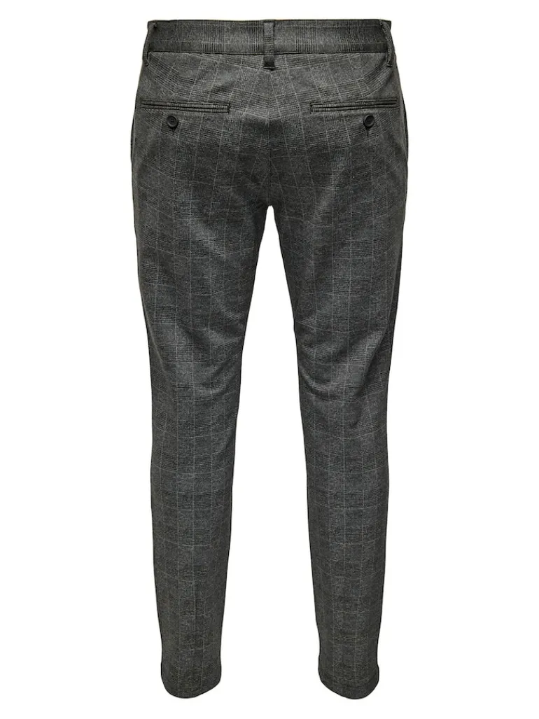 ONSMARK SLIM CHECK PANTS 9887 NOOS black