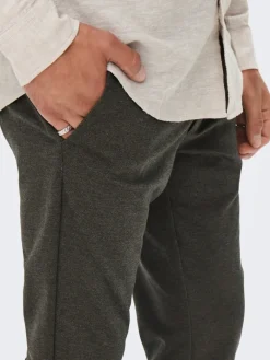 ONSMARK SLIM HERRINGBONE 2911 PANT NOOS slate black