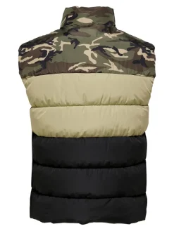 ONSMELVIN LIFE PUFFER VEST OTW VD olive night