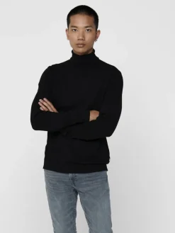 ONSMIKKEL 12 SOFT HIGH NECK KNIT black