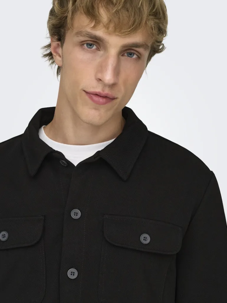 ONSNEWKODYL OVERSHIRT SWEAT NOOS black