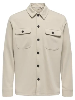 ONSNEWKODYL OVERSHIRT SWEAT NOOS silver lining