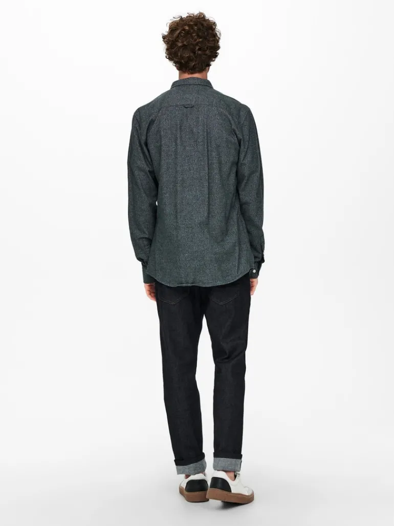 ONSNIKO LS MELANGE SHIRT peat