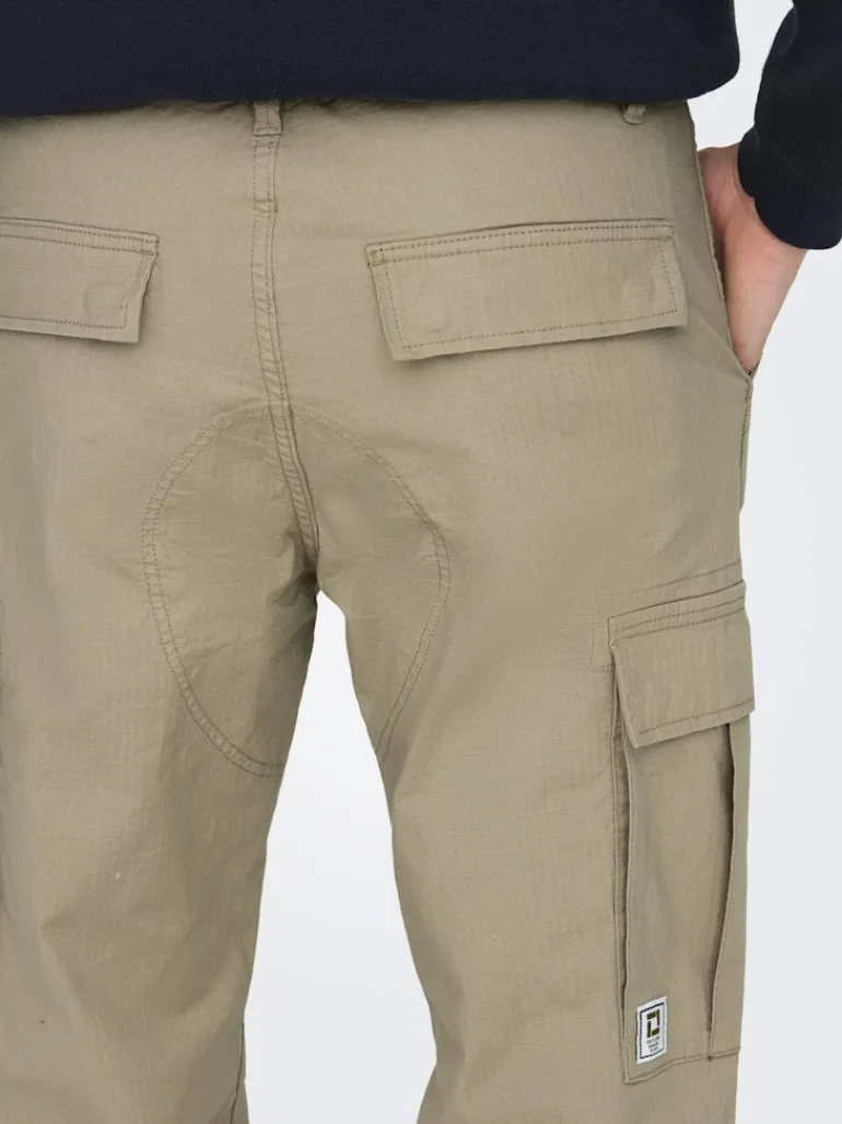 ONSRAY LIFE 0020 RIBSTOP CARGO PANT NOOS chinchilla