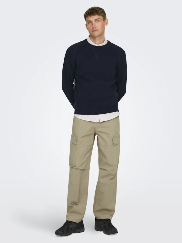 ONSRAY LIFE 0020 RIBSTOP CARGO PANT NOOS chinchilla
