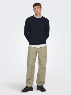 ONSRAY LIFE 0020 RIBSTOP CARGO PANT NOOS chinchilla