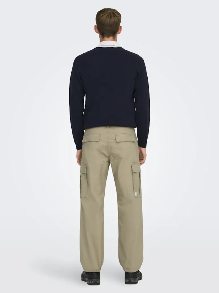 ONSRAY LIFE 0020 RIBSTOP CARGO PANT NOOS chinchilla