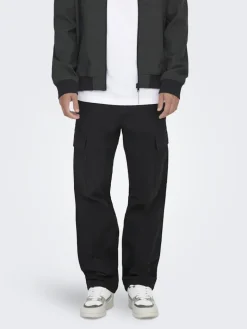 ONSRAY LIFE 0020 RIBSTOP CARGO PANT NOOS black