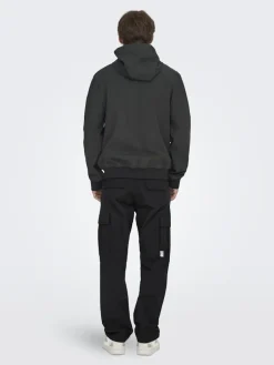ONSRAY LIFE 0020 RIBSTOP CARGO PANT NOOS black
