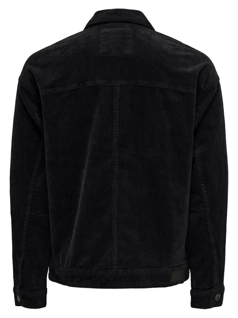 ONSRICK OVZ CORDUROY 2913 CS JACKET black
