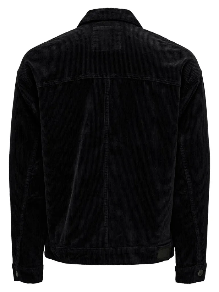 ONSRICK OVZ CORDUROY 2913 CS JACKET black