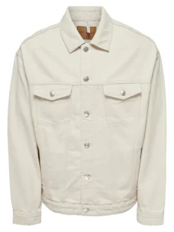 ONSRICK OVZ ECRU 5923 DENIM JACKET ecru