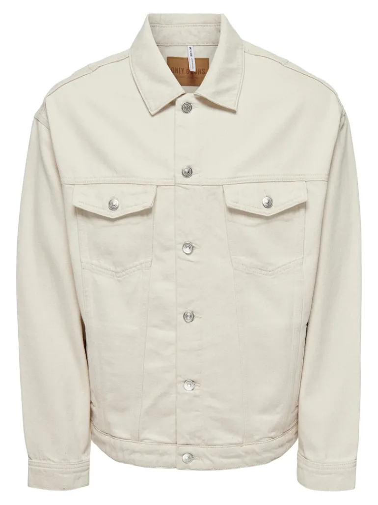 ONSRICK OVZ ECRU 5923 DENIM JACKET ecru