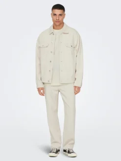 ONSRICK OVZ ECRU 5923 DENIM JACKET ecru